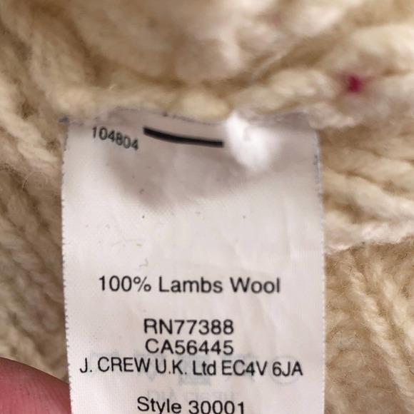 J. Crew Womens Size Small Hand Knit Popcorn 100% Lambs Wool Sweater Pullover - Picture 5 of 8
